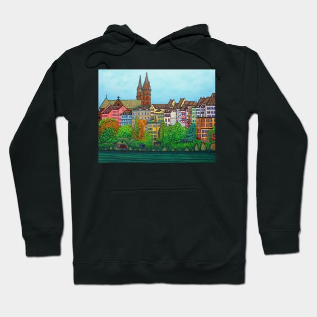 Colours of Basel, Switzerland Hoodie by LisaLorenz